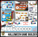 Halloween Board Game Builder Template Clip Art - for Cards