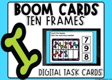 Halloween Bones Counting To 10 Ten Frame Boom Cards™ Dista