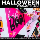 Halloween Boo Basket Flag Printable | Pennant Flags |Hallo