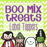 Halloween Boo Mix Class Treat Label Toppers