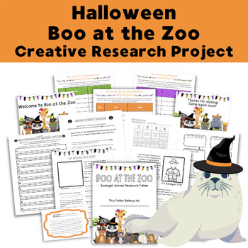Preview of Halloween Boo at the Zoo -- Creative Research Project