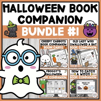 Preview of Halloween Book Companion Bundle #1 Boom Cards
