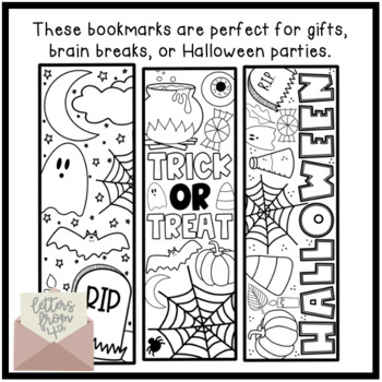 Halloween Bookmarks, Personalized Bookmarks