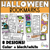 Halloween Bookmarks for Classrooms + School Libraries