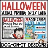 Halloween Boom Cards Greek and Latin Root Words Inherited 