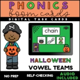 Halloween Boom Cards - Practice Reading Words with Vowel Teams