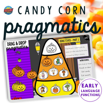 Preview of Halloween Boom Cards™ & Printable Play-Based Pragmatics for Gestalt Learners