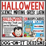 Halloween Boom Cards with Audio Bundle Greek Latin Inherit