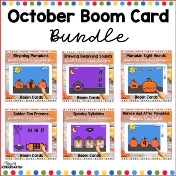 Preview of Halloween Boom Task Cards Bundle for October