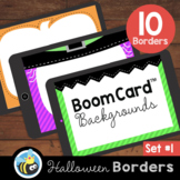 Halloween BoomCard™ Background Borders (Clipart)