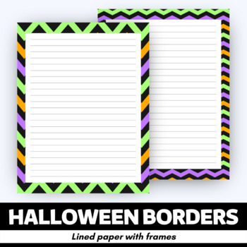 free printable halloween border paper