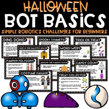 Preview of Halloween Bot Basics {Robotics for Beginners} - Robot Activities and Stations