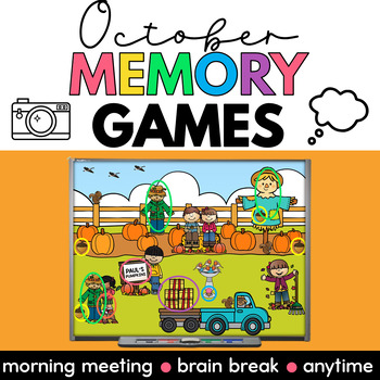 Preview of Halloween Brain Break | October Morning Meeting Games Working Memory Activities