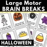 Halloween Brain Breaks Large Motor Activity Cards | Indoor