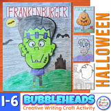 Halloween Bubbleheads Creative Writing Craft Activity 