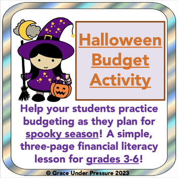 Preview of Halloween Budget Activity: Elementary Financial Literacy & Halloween Math
