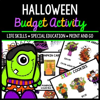 Preview of Halloween Budget - Special Education - Shopping - Life Skills - Money - Fall