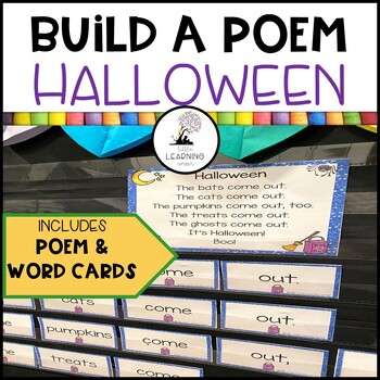 Preview of Halloween Build a Poem ~ Pocket Chart Center