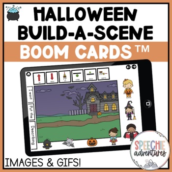 Preview of Halloween Build a Scene Boom Cards