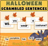 Halloween Build a Sentence (Scrambled Sentences) - Google Slides