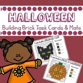 Halloween Building Block Mats and Task Cards