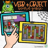 Halloween Building Phrases Verb + Object Board Game