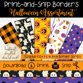 free printable halloween border paper