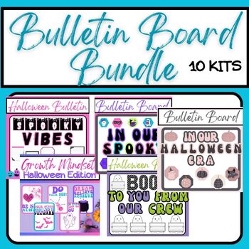 Preview of Halloween Bulletin Board Bundle: 10 Bulletin Boards/Door Decor
