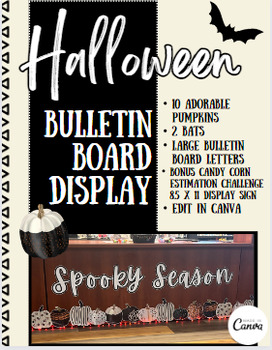 Preview of Spooky Season Halloween Bulletin Board Display