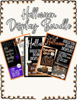 Preview of Halloween Bulletin Board Display Bundle