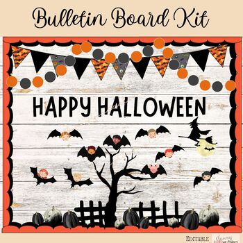 Preview of Halloween Bulletin Board Halloween Activities Door Decor kit