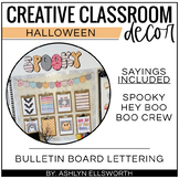 Halloween Bulletin Board Lettering