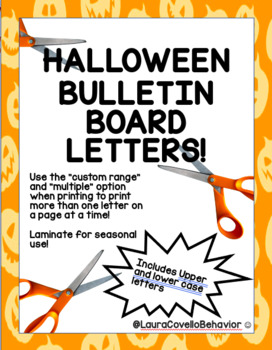 Preview of Halloween Bulletin Board Letters