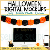 Halloween Bulletin Board Mockups for TPT Sellers Marketing