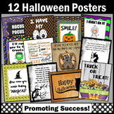 Halloween Bulletin Board Posters Set of 12 Classroom Decor