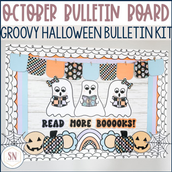 Preview of Halloween Bulletin Board |  Retro October Bulletin Kit | Read More Books