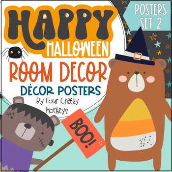 Preview of Halloween Bulletin Board or Halloween Door Decor Posters
