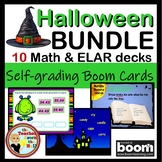Halloween Bundle 4th Grade Math and ELAR Cards Halloween T