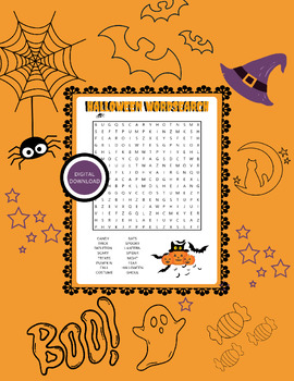 Preview of Halloween Bundle Activity Sheets | Word Searches & Coloring Sheets