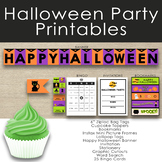 Halloween Class Room Party Printables