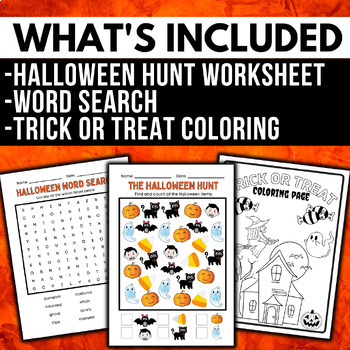 Halloween Bundle - General Classroom Lesson & Printable Activities Packet