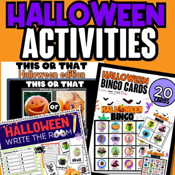 Preview of Halloween Bundle, Halloween Activity Bundle, Halloween Games
