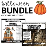 Halloween Bundle - Halloween Math Project and Escape Room
