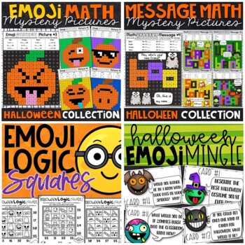 Preview of Halloween Bundle | Mystery Pictures, Logic Puzzles, and More