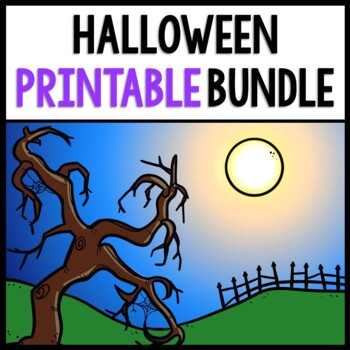 Preview of Halloween Bundle - Special Education - Life Skills - Print and Go - Math - ELA