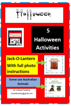Halloween Bundle- Uses Australian Animals- 5 Fun Activities by  U-BEAUT-TEACHING
