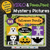 Halloween Bundle Watch, Think, Color Games - Mystery Pictures