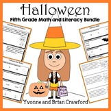 Halloween Bundle for Fifth Grade | Math and Literacy Skill