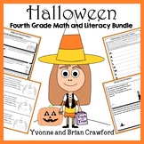 Halloween Bundle for Fourth Grade | Math and Literacy Skil