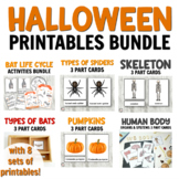 Halloween Bundle for Hands-on Preschool Activities or Montessori